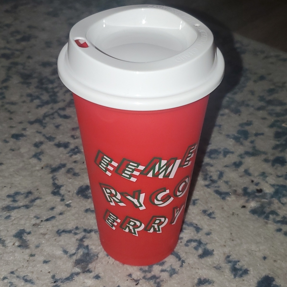 Limited Plastic Christmas Starbucks Cup 16oz